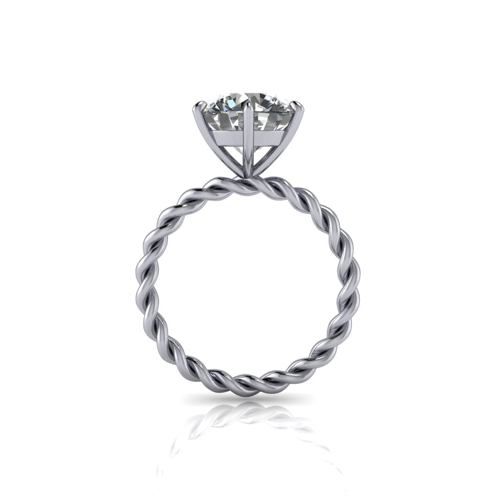 10kt white gold Engagement Ring Bel Viaggio Designs, LLC