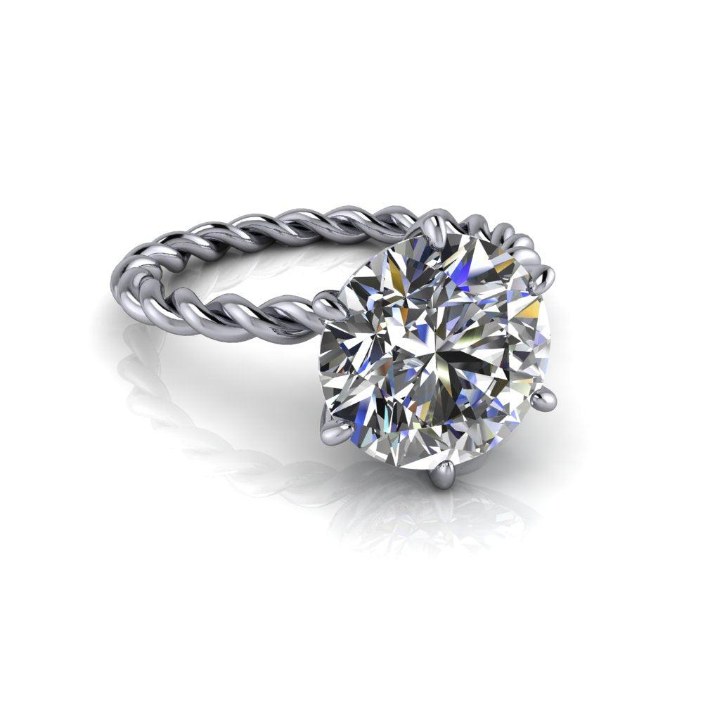 10kt white gold Engagement Ring Bel Viaggio Designs, LLC