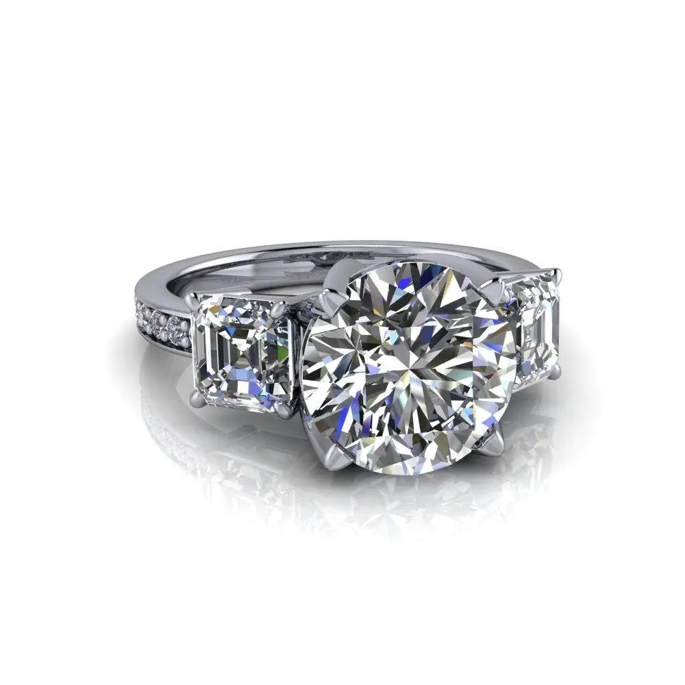 14kt white gold Engagement Ring Bel Viaggio Designs, LLC