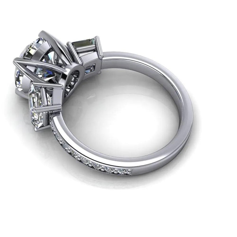 10kt white gold Engagement Ring Bel Viaggio Designs, LLC