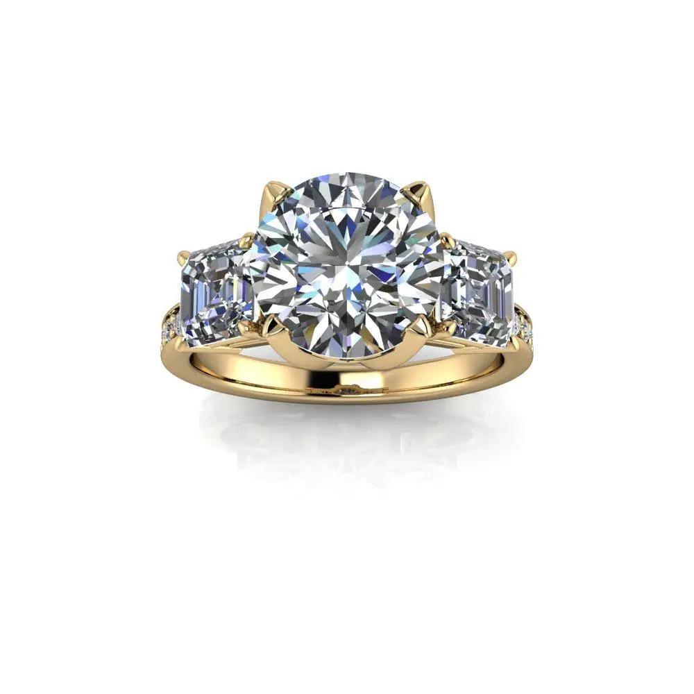 10kt yellow gold Engagement Ring Bel Viaggio Designs, LLC