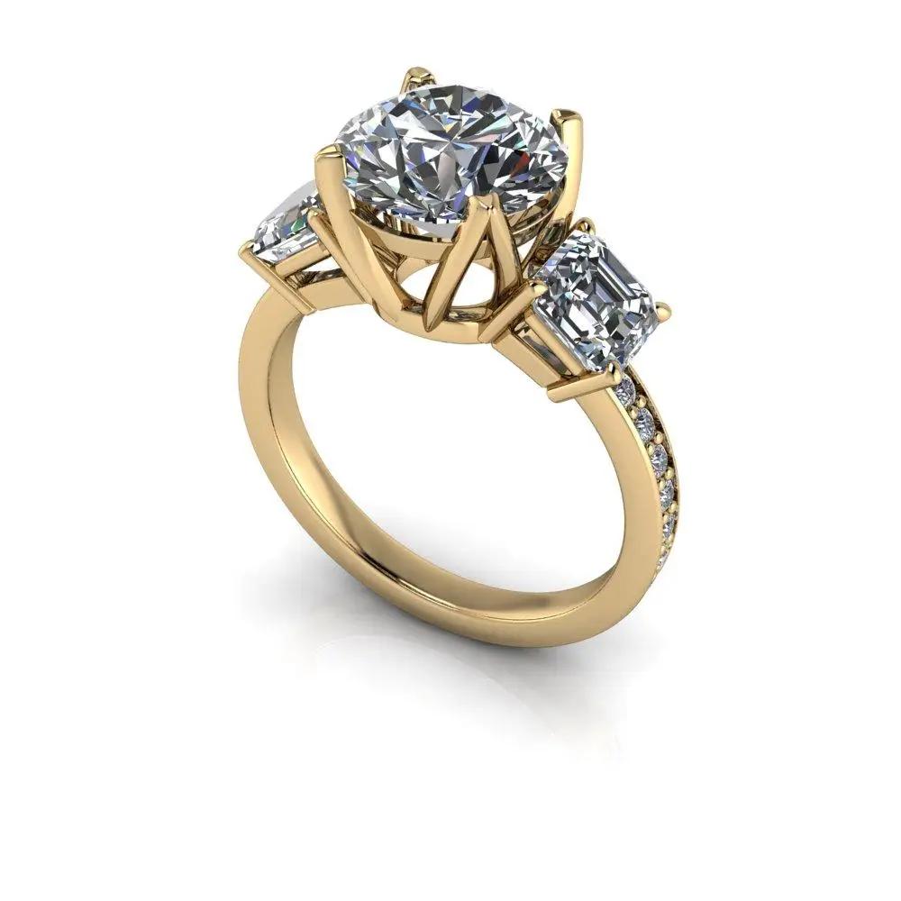 10kt yellow gold Engagement Ring Bel Viaggio Designs, LLC