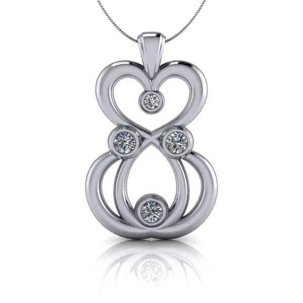 14 kt White Gold necklace Bel Viaggio Designs, LLC