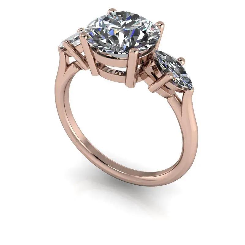 10kt rose gold Engagement Ring Bel Viaggio Designs, LLC