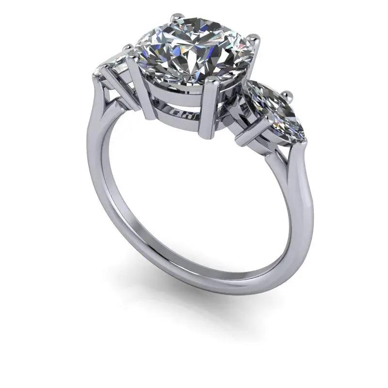 925 Silver Engagement Ring Bel Viaggio Designs, LLC