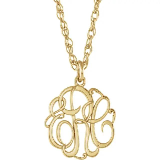 14 kt yellow gold necklace Bel Viaggio Designs, LLC