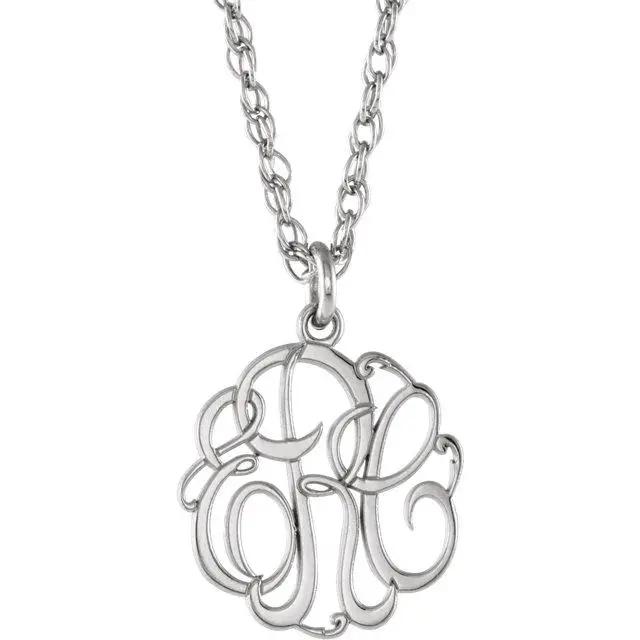 14 kt white gold necklace Bel Viaggio Designs, LLC