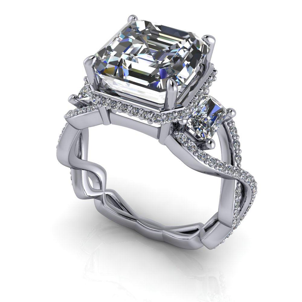 925 Silver Engagement Ring Bel Viaggio Designs, LLC