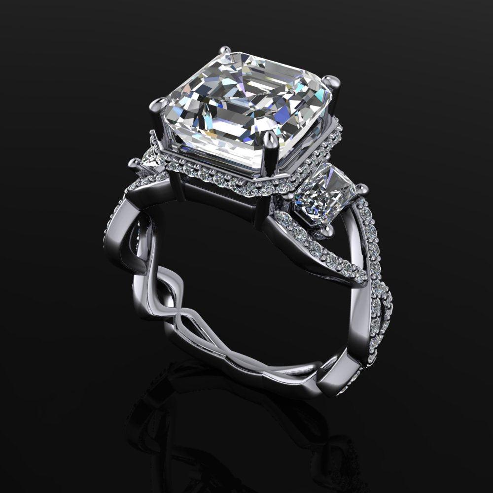 925 Silver Engagement Ring Bel Viaggio Designs, LLC