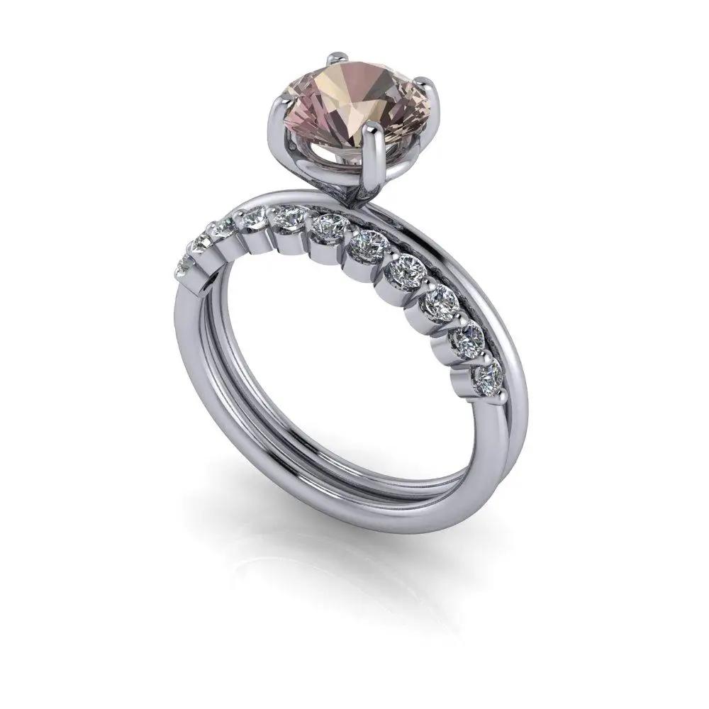 4 Morganite Rings Bel Viaggio Designs, LLC