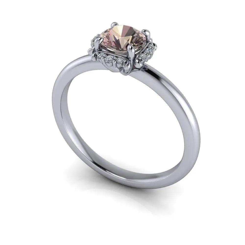 4 Morganite Rings Bel Viaggio Designs, LLC