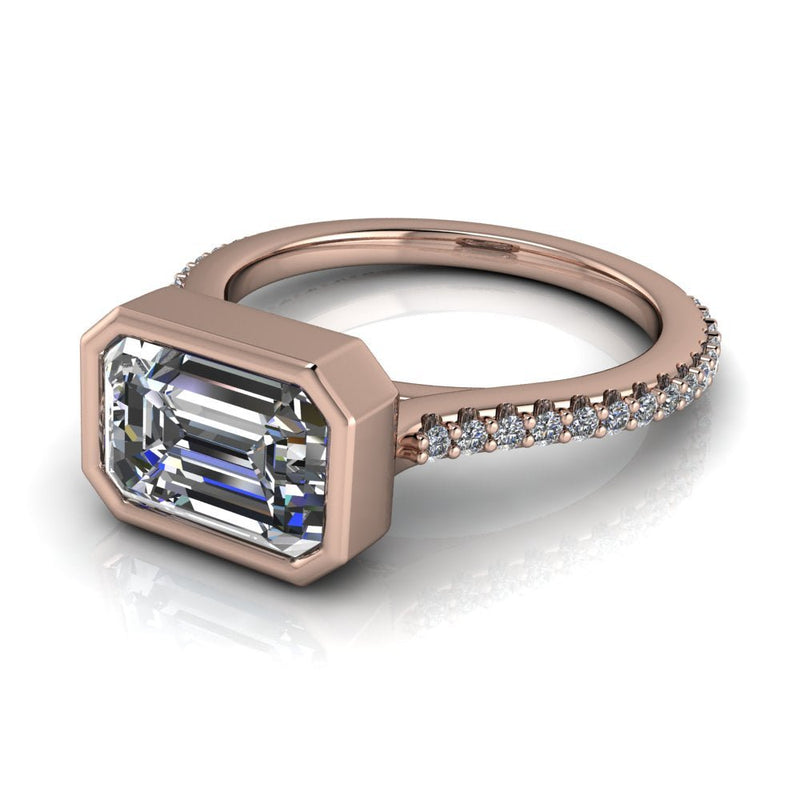 10kt rose gold Engagement Ring Bel Viaggio Designs, LLC