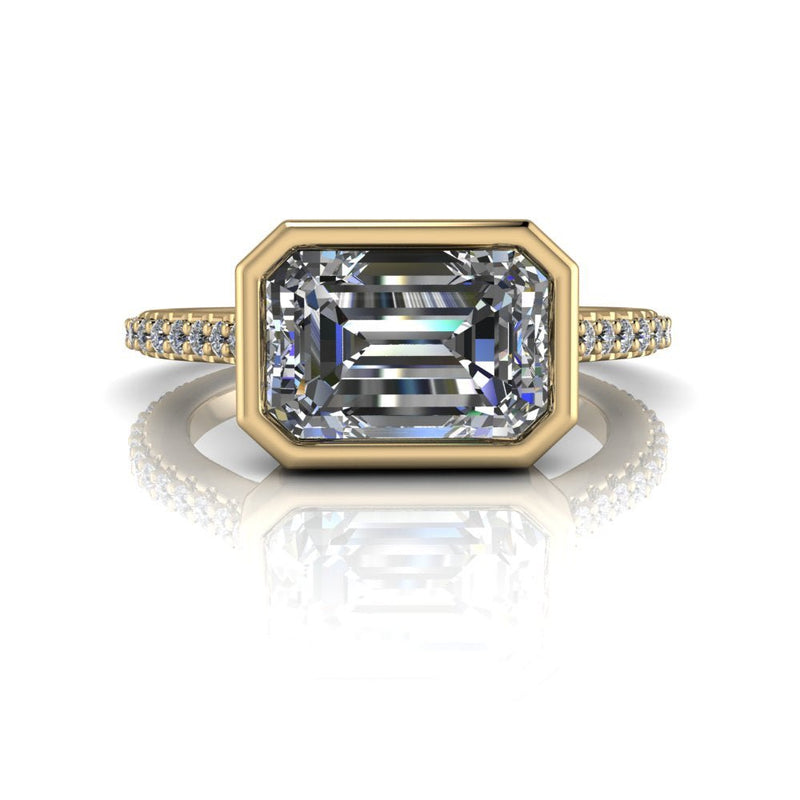 10kt yellow gold Engagement Ring Bel Viaggio Designs, LLC