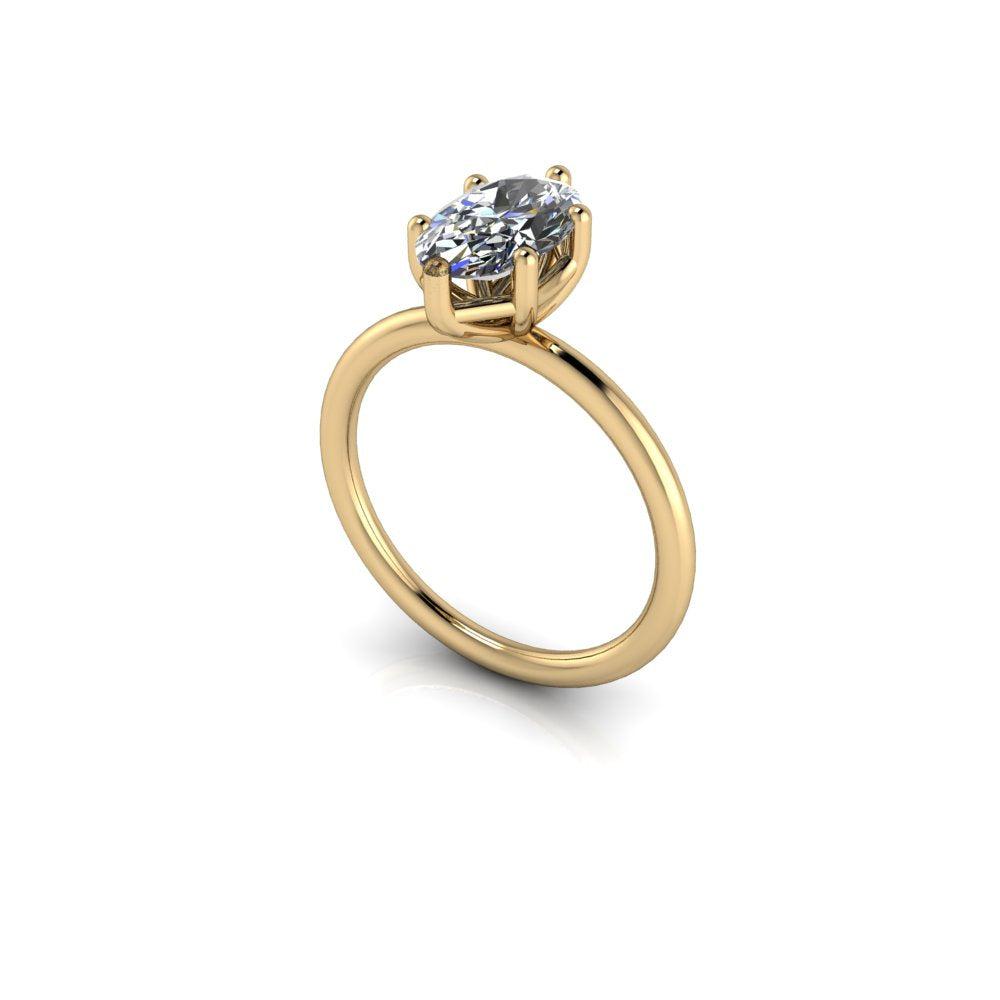 10kt yellow gold Engagement Ring Bel Viaggio Designs, LLC