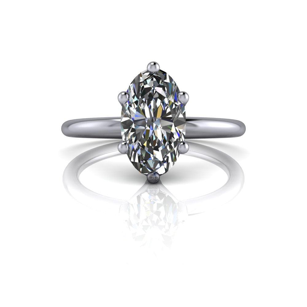 10kt white gold Engagement Ring Bel Viaggio Designs, LLC