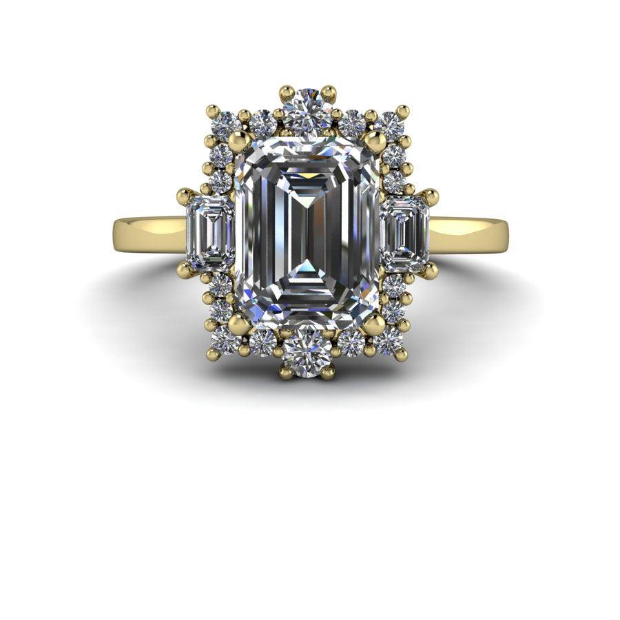 10kt yellow gold Engagement Ring Bel Viaggio Designs, LLC