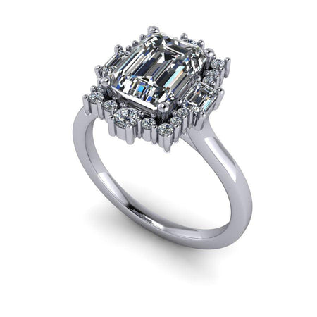 10kt white gold Engagement Ring Bel Viaggio Designs, LLC