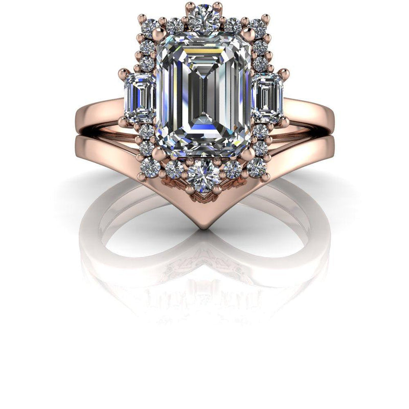 10kt rose gold Engagement Ring Bel Viaggio Designs, LLC