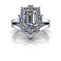 10kt white gold Engagement Ring Bel Viaggio Designs, LLC