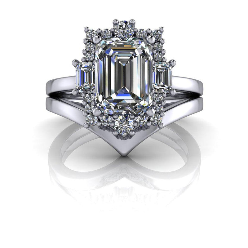 10kt white gold Engagement Ring Bel Viaggio Designs, LLC