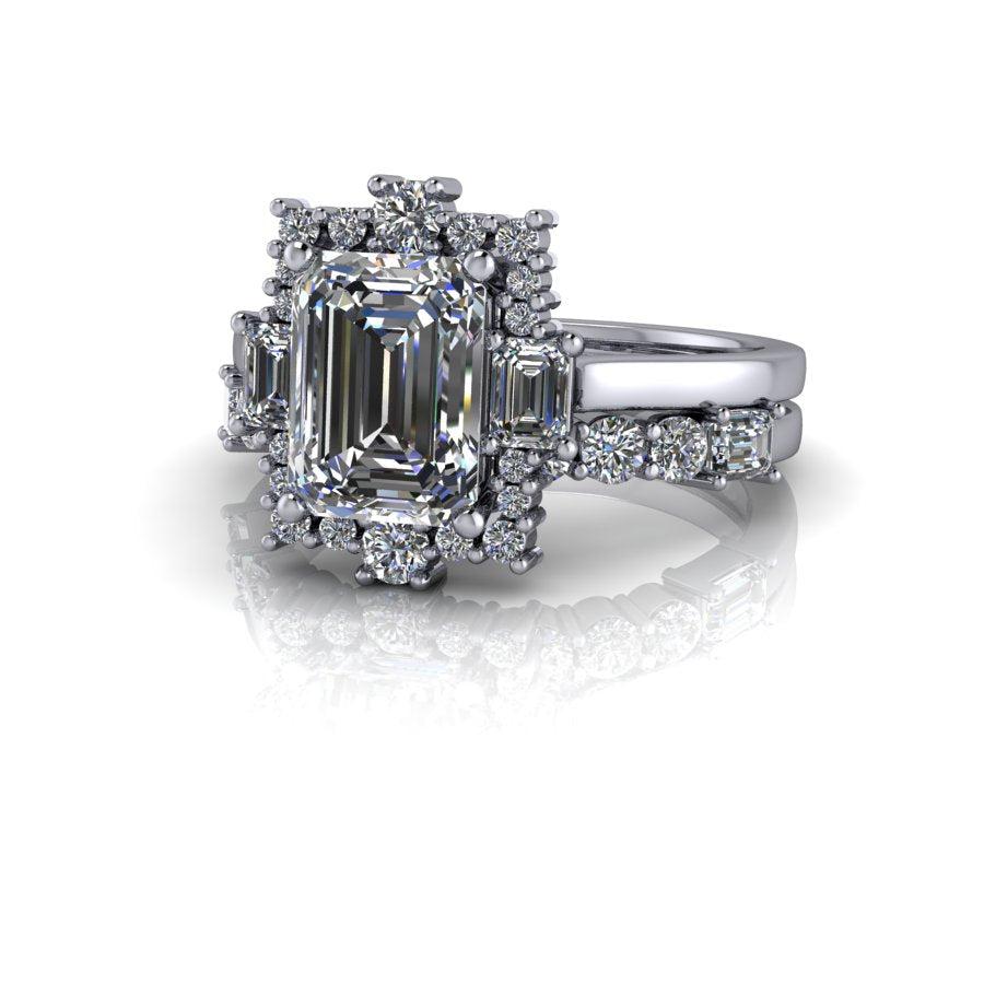 10kt white gold Engagement Ring Bel Viaggio Designs, LLC