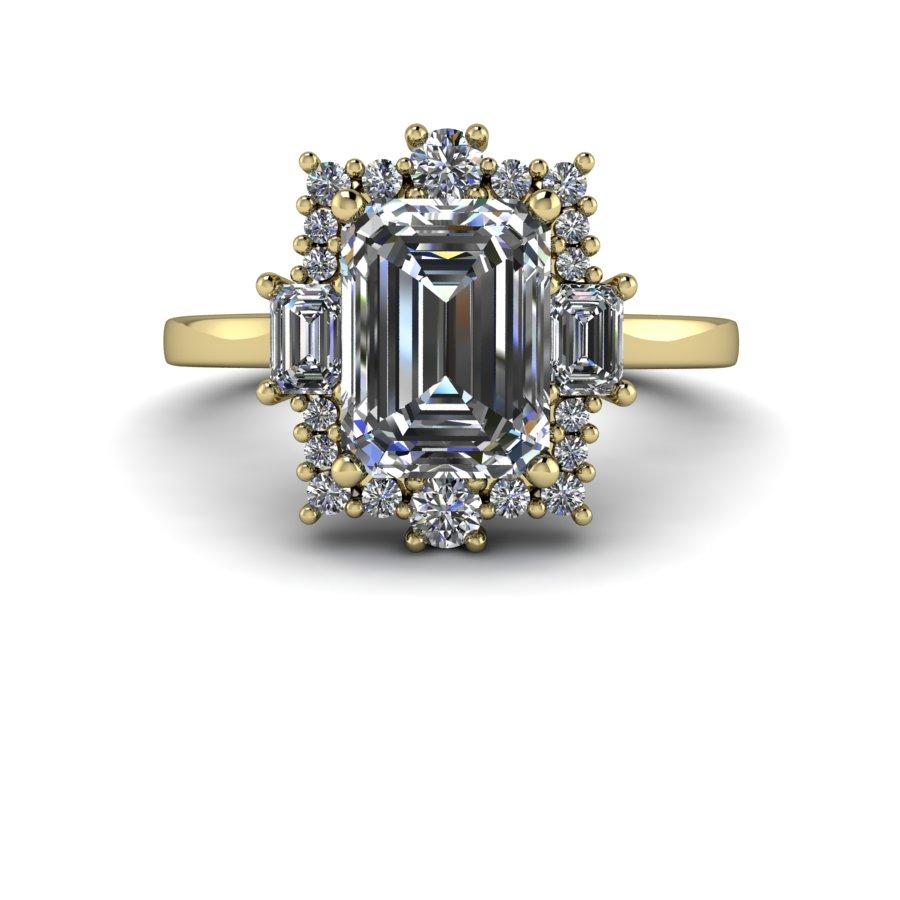 10kt white gold Engagement Ring Bel Viaggio Designs, LLC