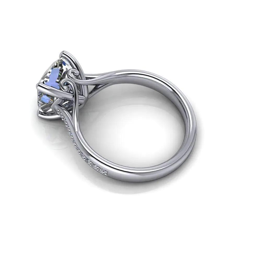 10kt white gold Engagement Ring Bel Viaggio Designs, LLC