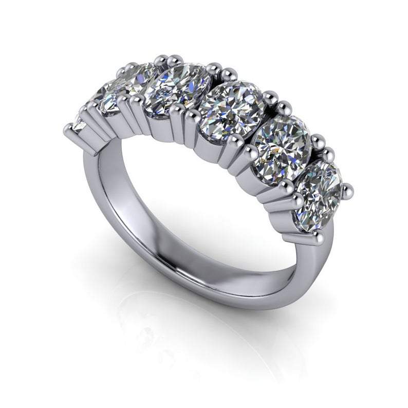 10kt white gold Anniversary Ring Bel Viaggio Designs, LLC