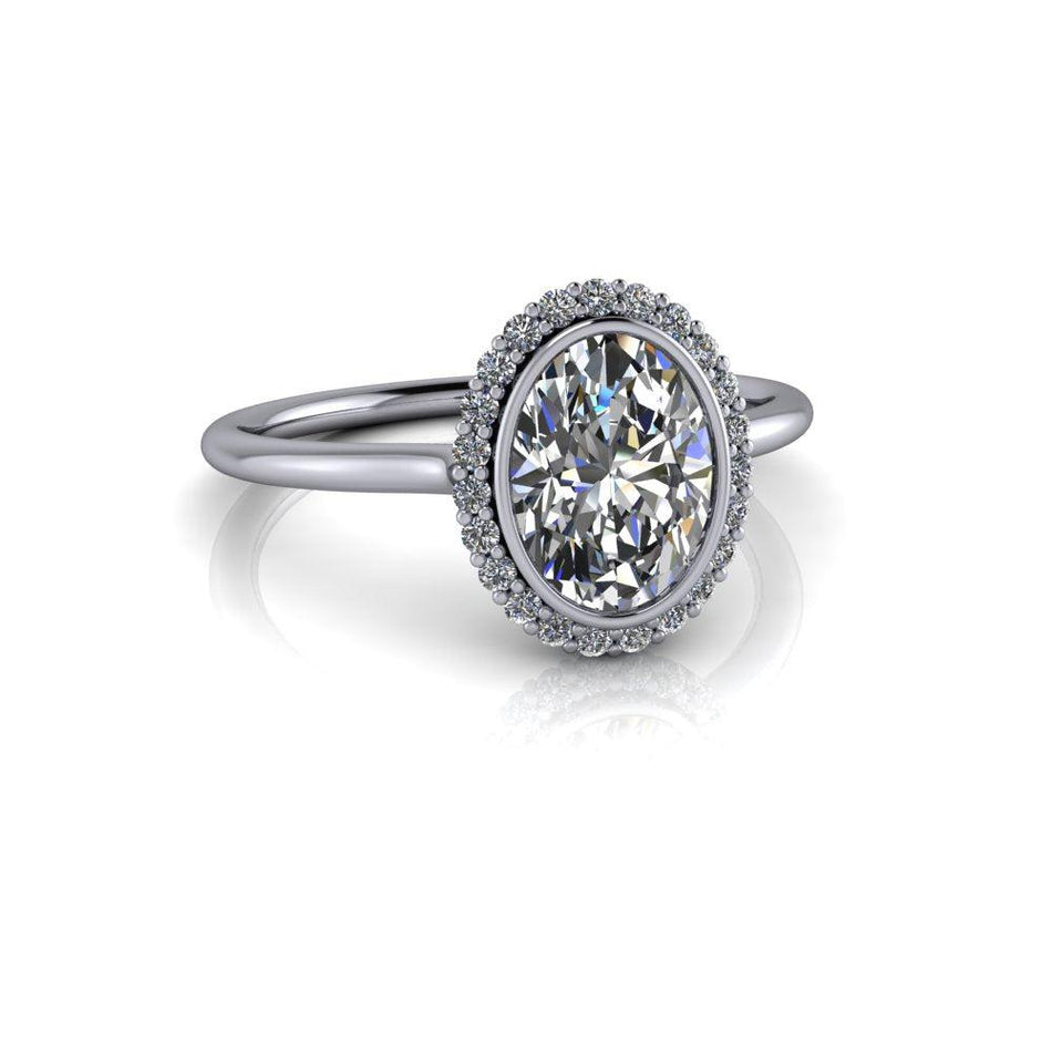 10kt white gold Engagement Ring Bel Viaggio Designs, LLC