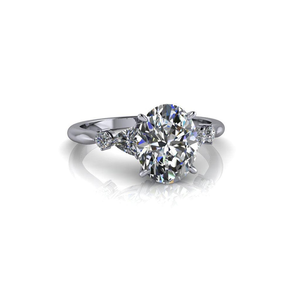 10kt white gold Engagement Ring Bel Viaggio Designs, LLC