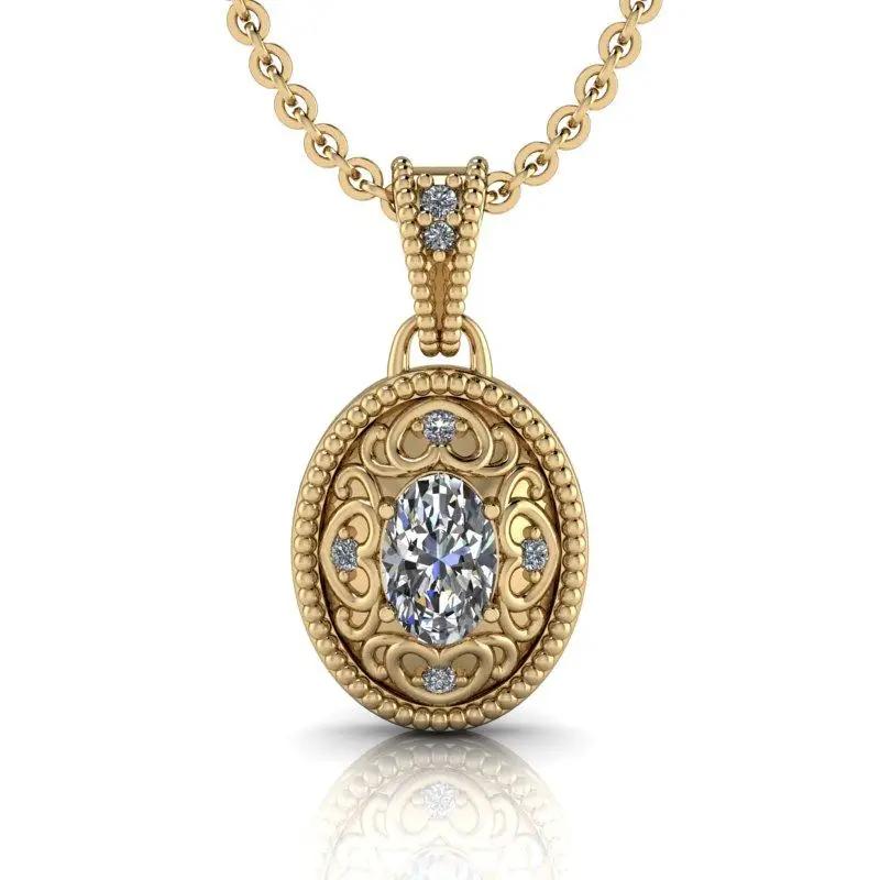 14 kt yellow gold necklace Bel Viaggio Designs, LLC