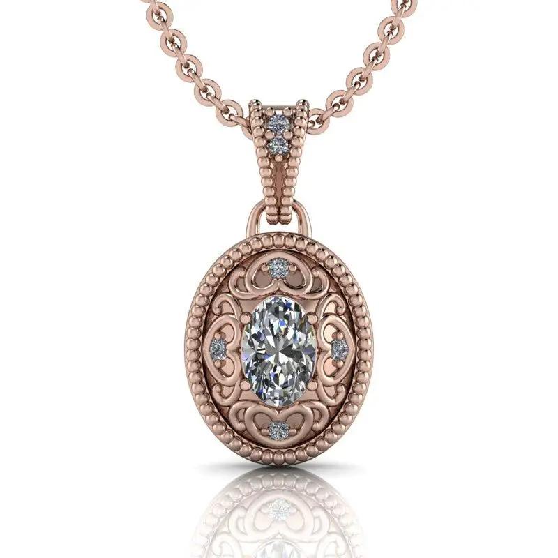 14 kt rose gold necklace Bel Viaggio Designs, LLC