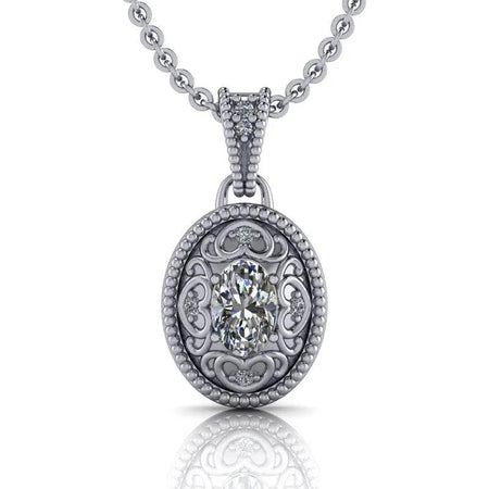 14 kt white gold necklace Bel Viaggio Designs, LLC