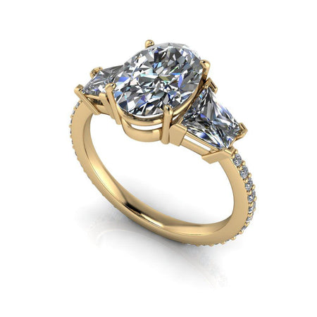 10kt yellow gold Engagement Ring Bel Viaggio Designs, LLC