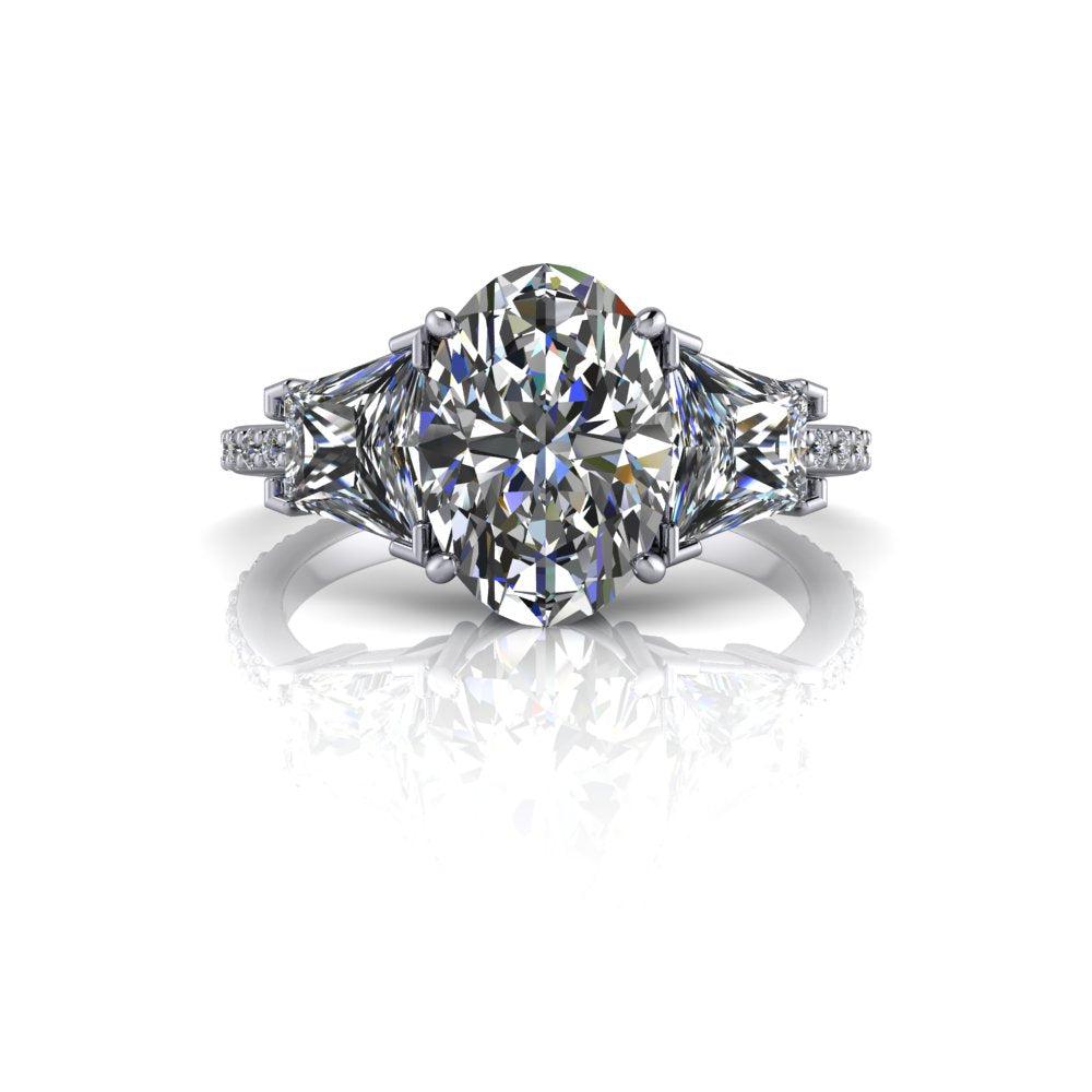 10kt white gold Engagement Ring Bel Viaggio Designs, LLC