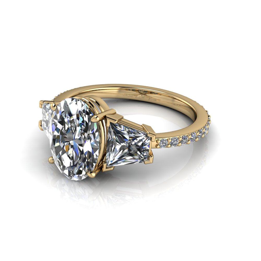 10kt white gold Engagement Ring Bel Viaggio Designs, LLC