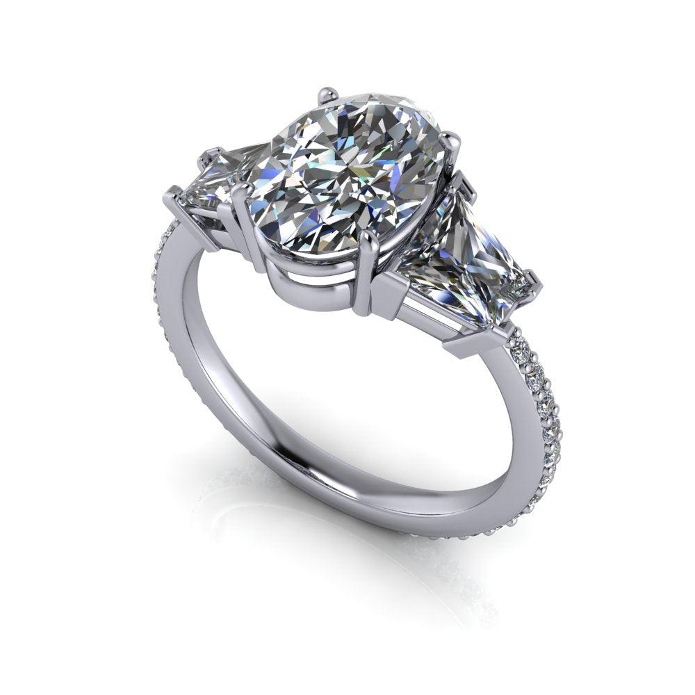 10kt white gold Engagement Ring Bel Viaggio Designs, LLC