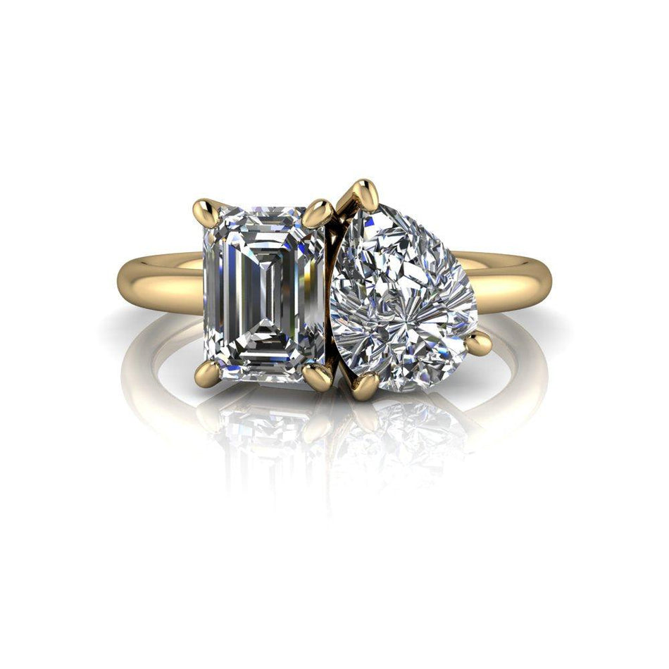 10kt yellow gold Engagement Ring Bel Viaggio Designs, LLC