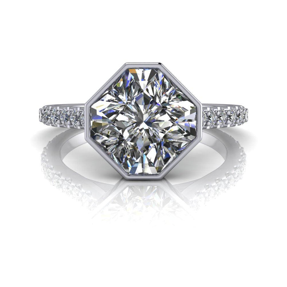 10kt white gold Engagement Ring Bel Viaggio Designs, LLC