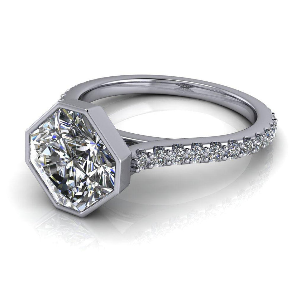 10kt white gold Engagement Ring Bel Viaggio Designs, LLC