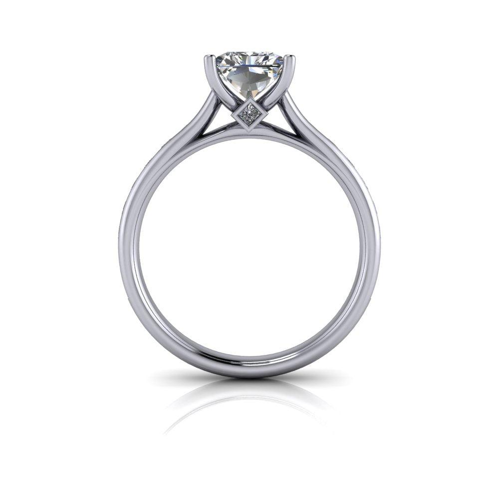 10kt white gold Engagement Ring Bel Viaggio Designs, LLC