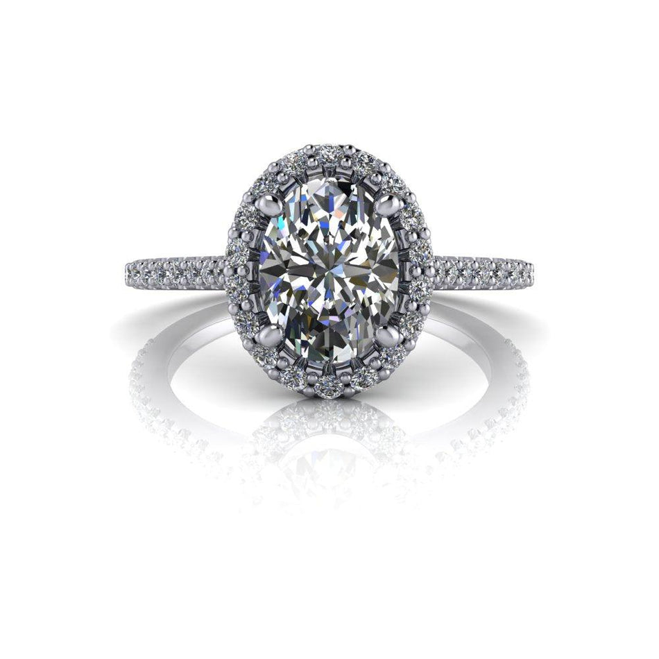 10kt white gold Engagement Ring Bel Viaggio Designs, LLC
