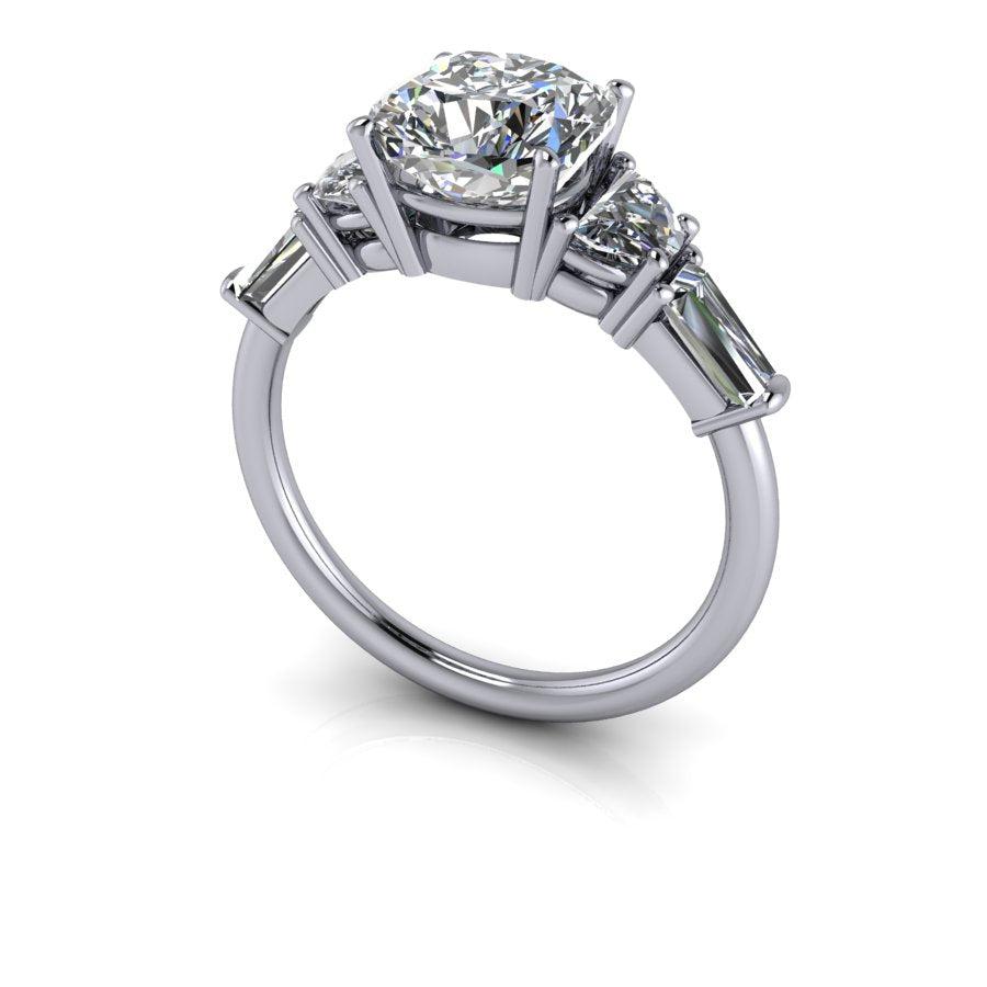 10kt white gold Engagement Ring Bel Viaggio Designs, LLC