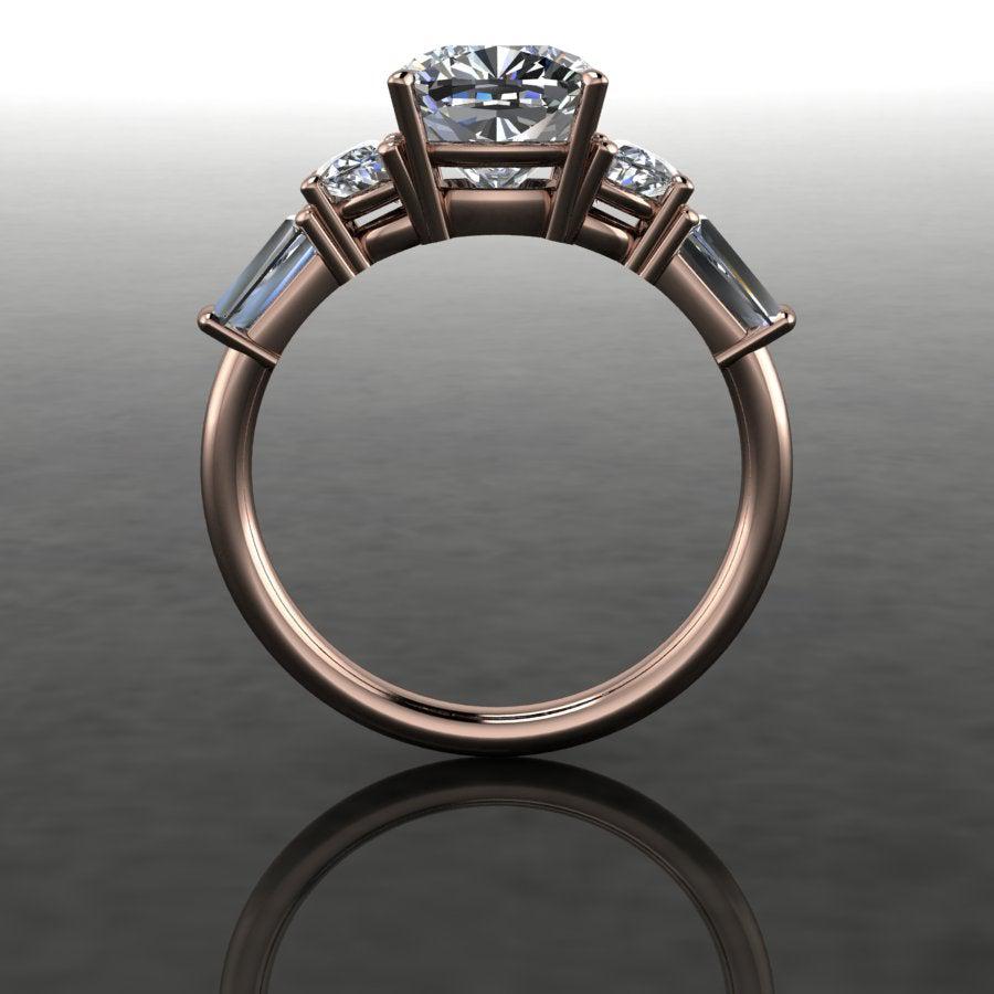 10kt rose gold Engagement Ring Bel Viaggio Designs, LLC