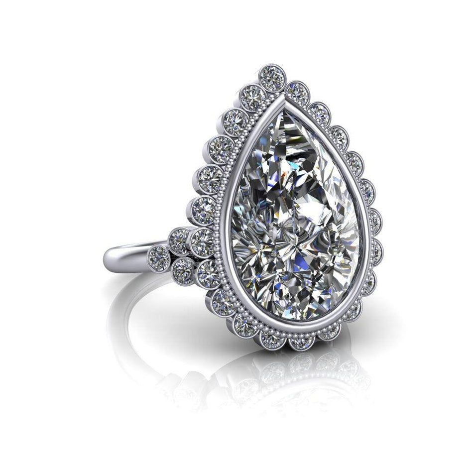14kt white gold Engagement Ring Bel Viaggio Designs, LLC