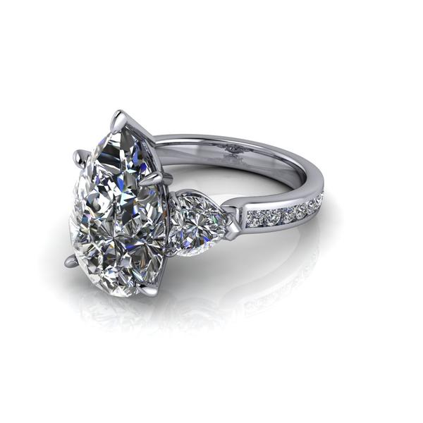 10kt white gold Engagement Ring Bel Viaggio Designs, LLC