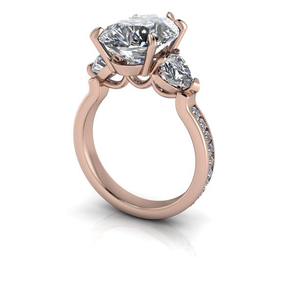 10kt rose gold Engagement Ring Bel Viaggio Designs, LLC