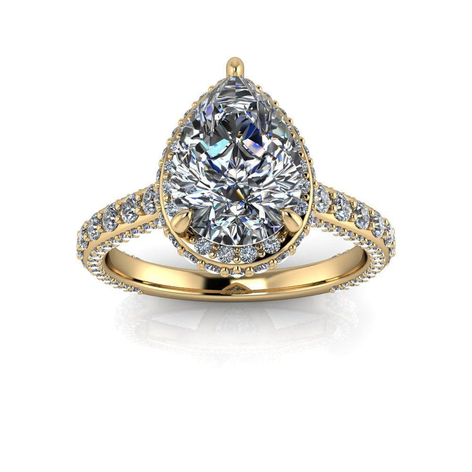 10kt white gold Engagement Ring Bel Viaggio Designs, LLC