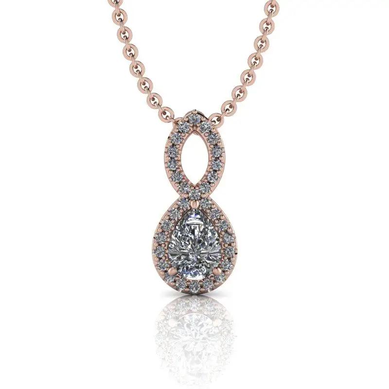 14 kt rose gold necklace Bel Viaggio Designs, LLC