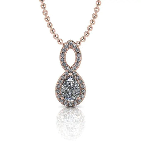 14 kt rose gold necklace Bel Viaggio Designs, LLC